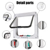 Pet Door with 4-Way Lock for Cats and Dogs - Secure, Weatherproof Flap