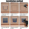 Pet Door with 4-Way Lock for Cats and Dogs - Secure, Weatherproof Flap