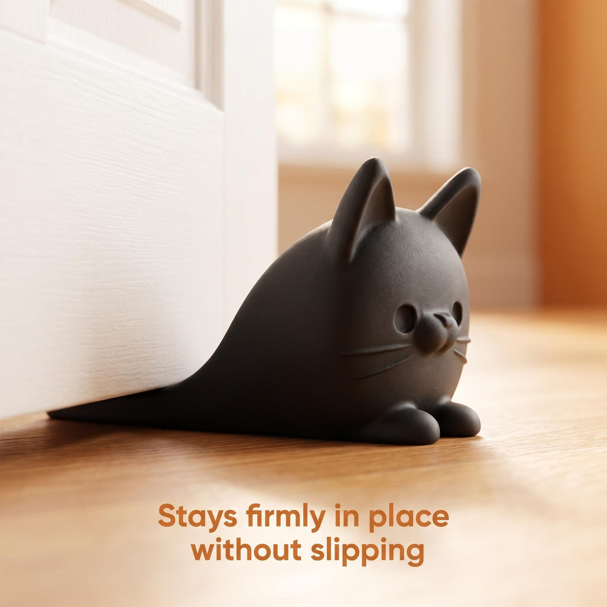 Cute Cat Door Stopper - Non-Slip Anti-Slam Wedge