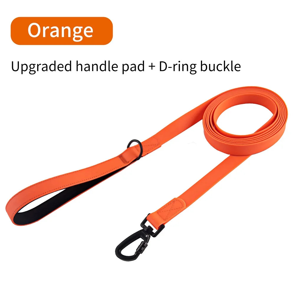 Long Waterproof Dog Training Leash with Padded Handle