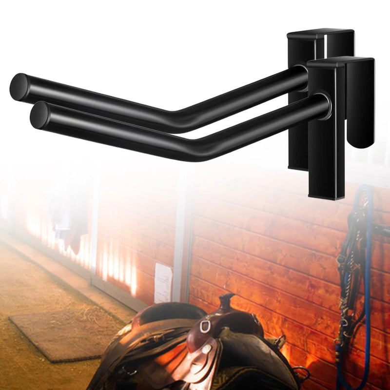 Two-Piece Saddle Rack Wall Mount for Horse Tack