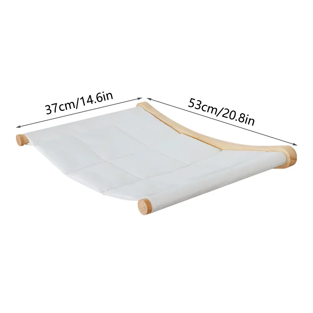 Wall-Mounted Cat Hammock Set with Climbing Shelves and Sisal Scratching Posts