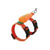 Orange bunny rabbit pet harness and leash set with a clip