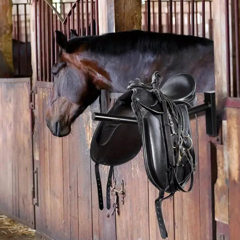 Two-Piece Saddle Rack Wall Mount for Horse Tack