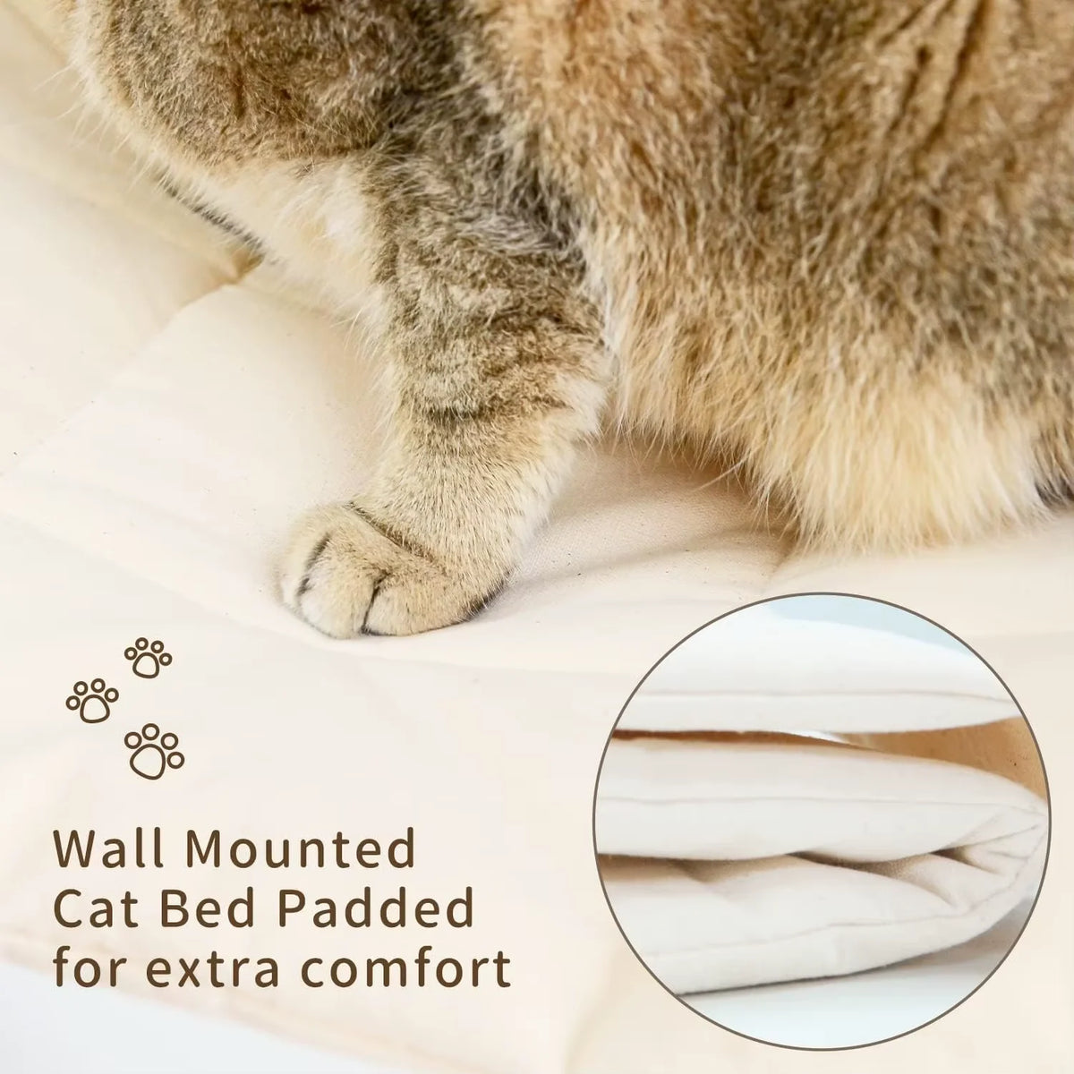 Wall-Mounted Cat Hammock Set with Climbing Shelves and Sisal Scratching Posts