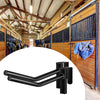 Two-Piece Saddle Rack Wall Mount for Horse Tack