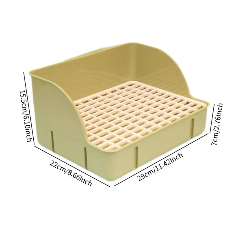 Rabbit Litter Tray Corner Toilet for Small Pets