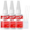 Three bottles of JXVX instant adhesive strong universal adhesive drying special glue