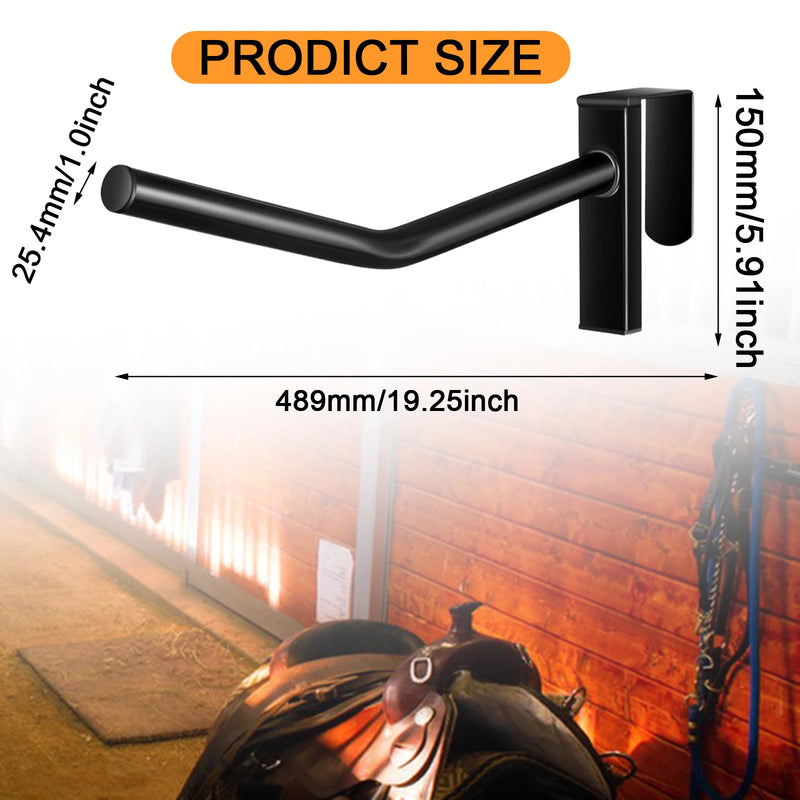 Two-Piece Saddle Rack Wall Mount for Horse Tack