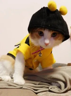 Disfraz de Abeja para Perro con Capa con Capucha
