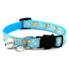 Celestial Star and Moon Cat Collar with Reflective Buckle and Bell