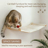 Wall-Mounted Cat Hammock Set with Climbing Shelves and Sisal Scratching Posts