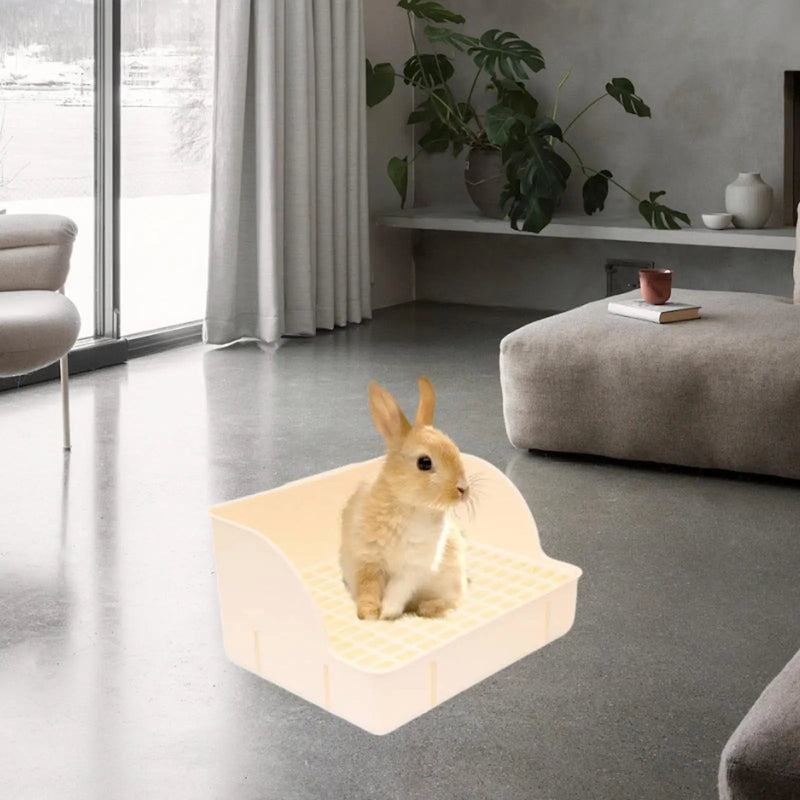 Rabbit Litter Tray Corner Toilet for Small Pets