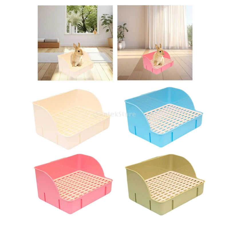 Rabbit Litter Tray Corner Toilet for Small Pets