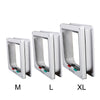 Pet Door with 4-Way Lock for Cats and Dogs - Secure, Weatherproof Flap