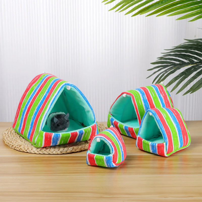 عش سرير دافئ للحيوانات الأليفة الصغيرة وبيت هامستر