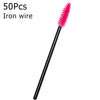 Disposable Eyelash Brushes (50-Pack) — Mascara Wand & Eyebrow Grooming Spoolies