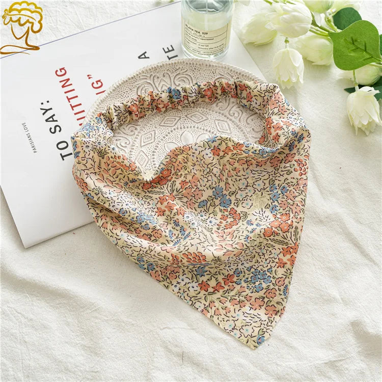 Bohemian Paisley Print Triangle Head Scarf