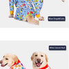 Soft Cotton Dog Pajamas Jumpsuit for Medium & Large Dogs