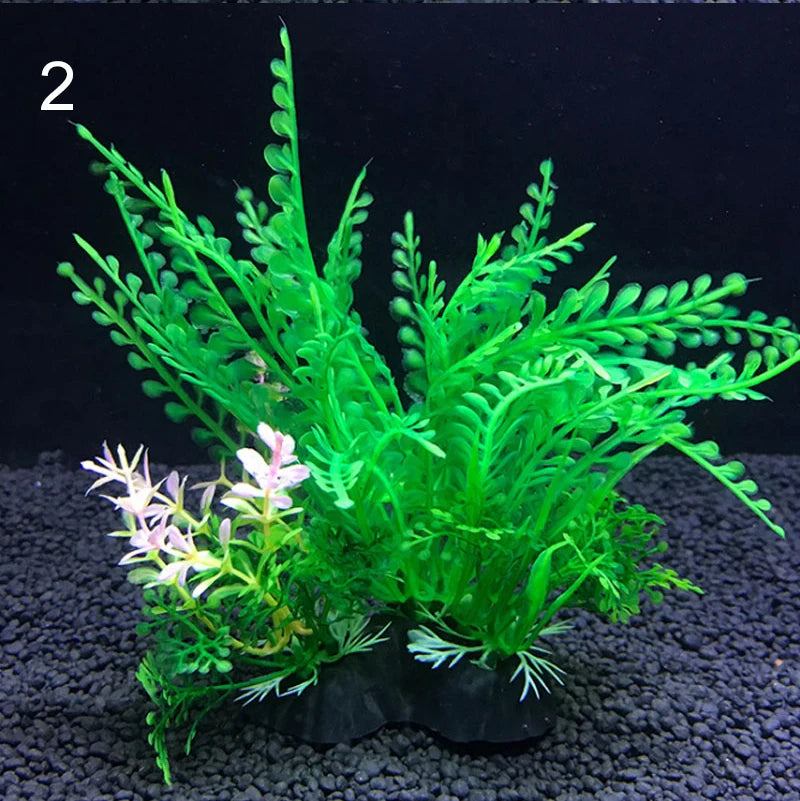 Plantes artificielles pour aquarium assorties