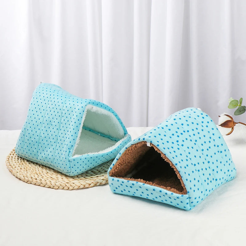 سرير عش دافئ لطيف للحيوانات الأليفة الصغيرة