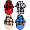 Abrigo de Fleece a Cuadros Reversible para Perro