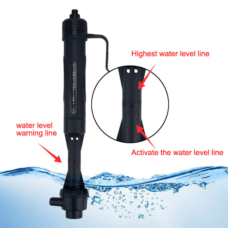 Aspirateur à Graviers et Changeur d'Eau pour Aquarium sur Piles