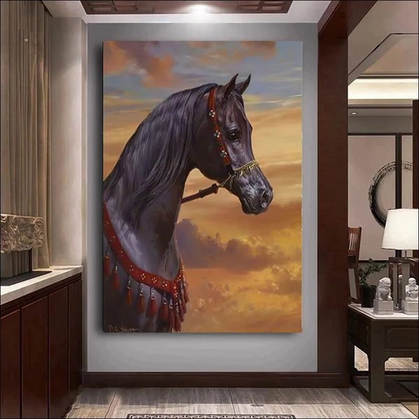 Arab Islamic Horse Canvas Wall Art Poster