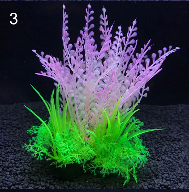 Plantes artificielles pour aquarium assorties