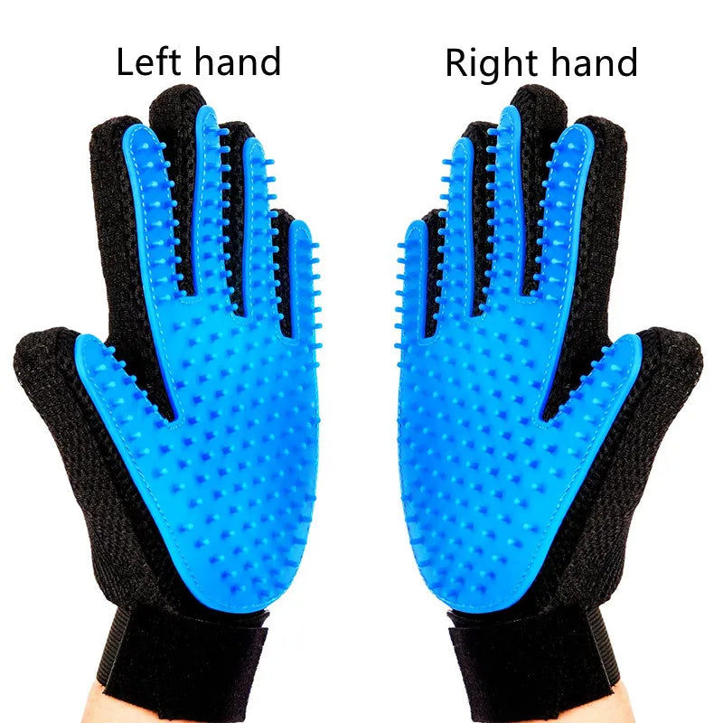 Gants de toilettage doux pour animaux