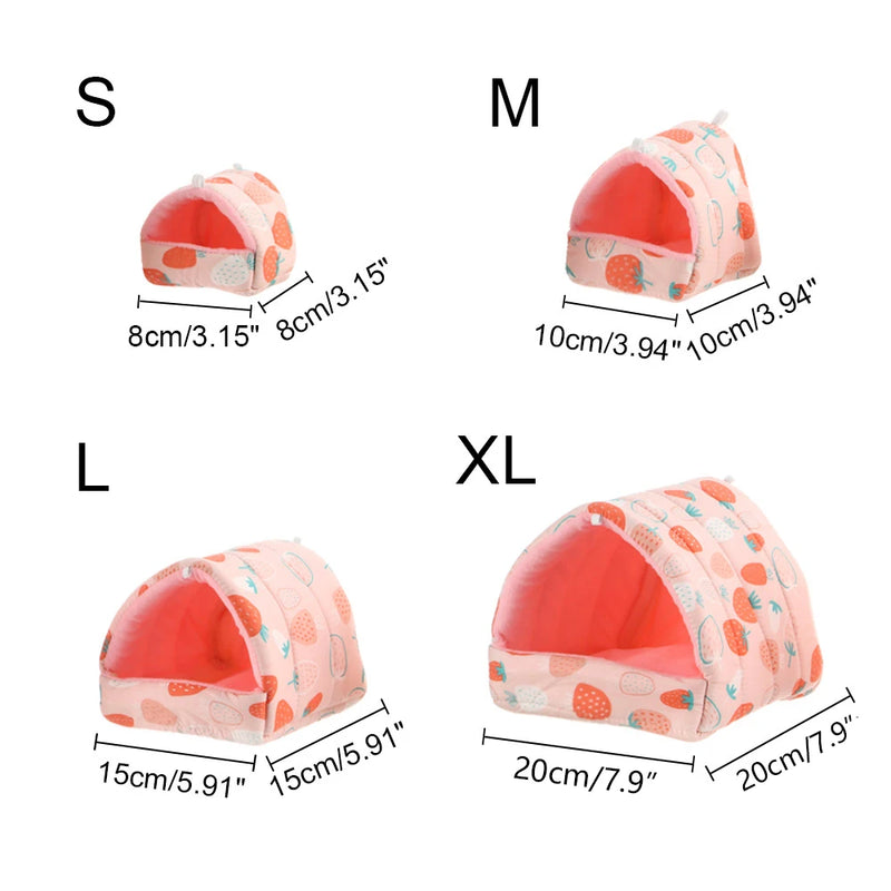 سرير عش دافئ لطيف للحيوانات الأليفة الصغيرة