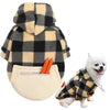 Abrigo de Fleece a Cuadros Reversible para Perro