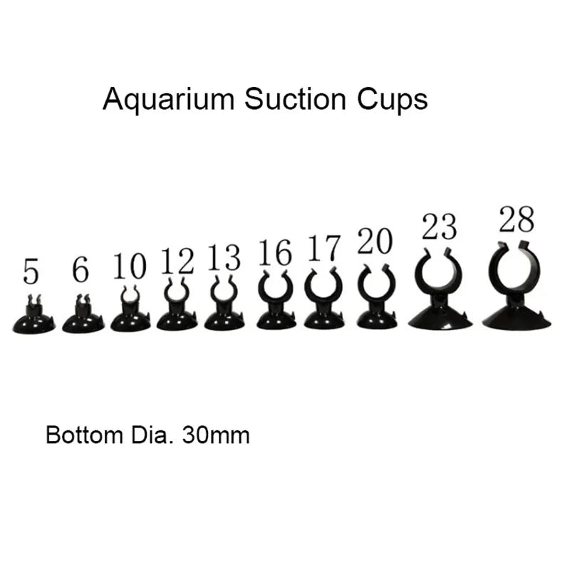 Saugnapf-Halter für Aquarium-Luftschläuche (5er-Pack)