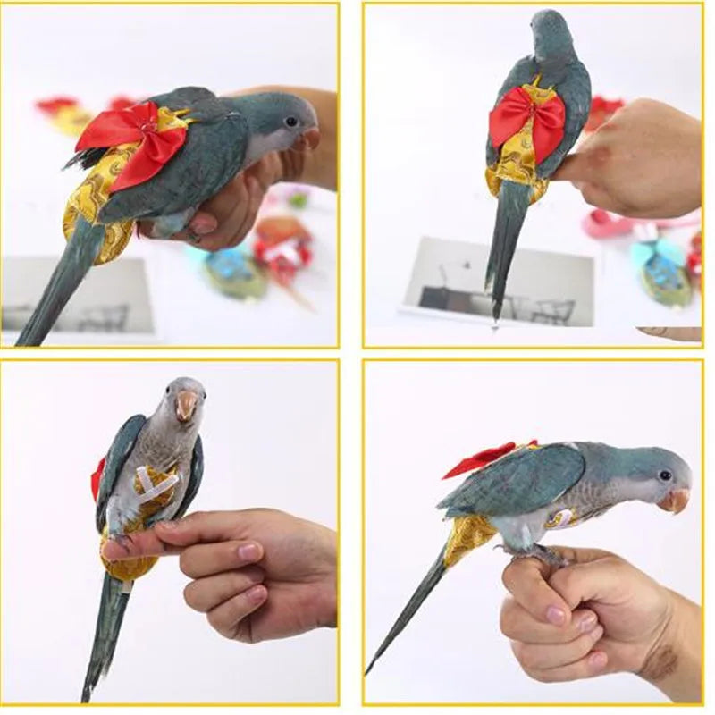 Bird Diaper Flight Suit for Parrots and Small Birds
