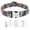 Personalisierte Nylon-Hundehalsband mit graviertem ID-Plättchen