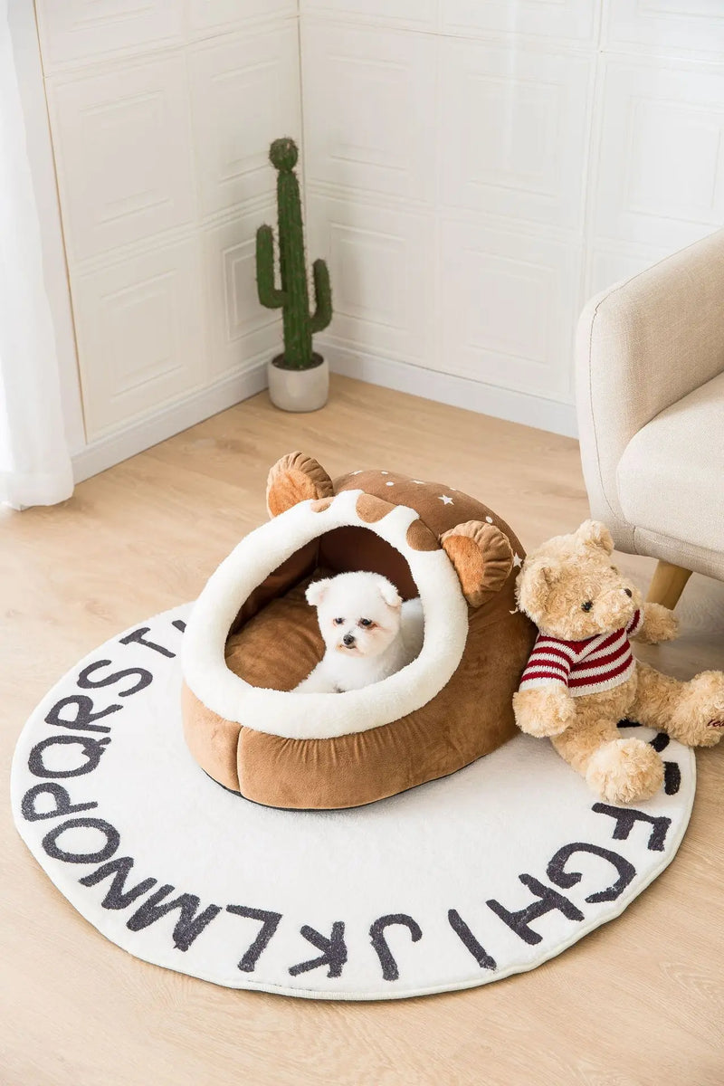 Maison-lit pliable pour chiens et chats