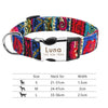 Personalisierte Nylon-Hundehalsband mit graviertem ID-Plättchen