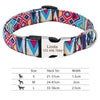 Personalisierte Nylon-Hundehalsband mit graviertem ID-Plättchen