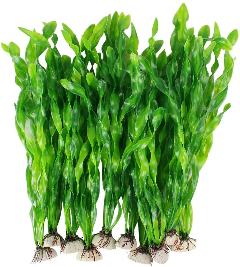 Artificial Aquarium Plants with Ceramic Base
