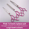 Professional 3-Piece Dog Grooming Scissors Set — Straight, Thinning & Curved
