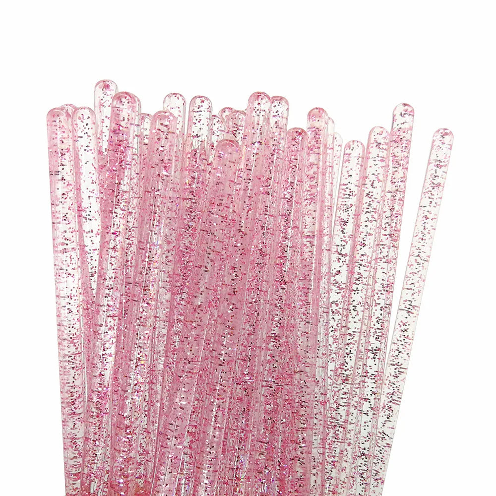 Disposable Eyelash Brushes (50-Pack) — Mascara Wand & Eyebrow Grooming Spoolies