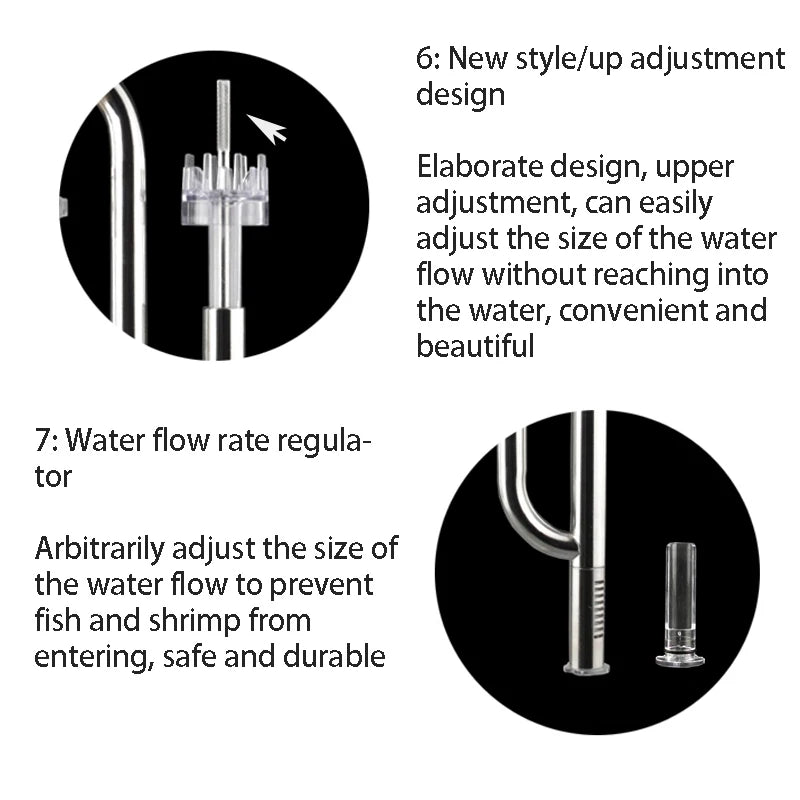 Edelstahl-Aquarienfilter-Verbindungsset