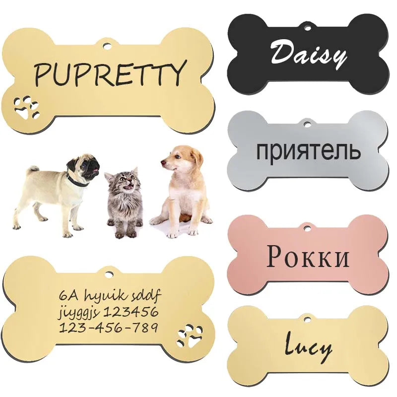 Personalized Stainless Steel Pet ID Tag