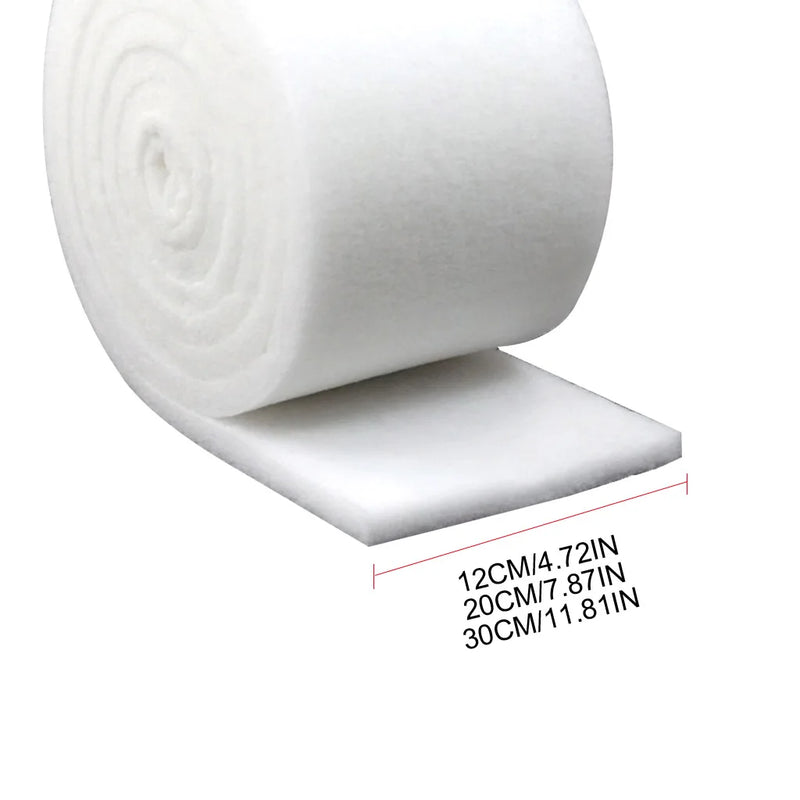 White Aquarium Filter Pad Dual-Density Sponge