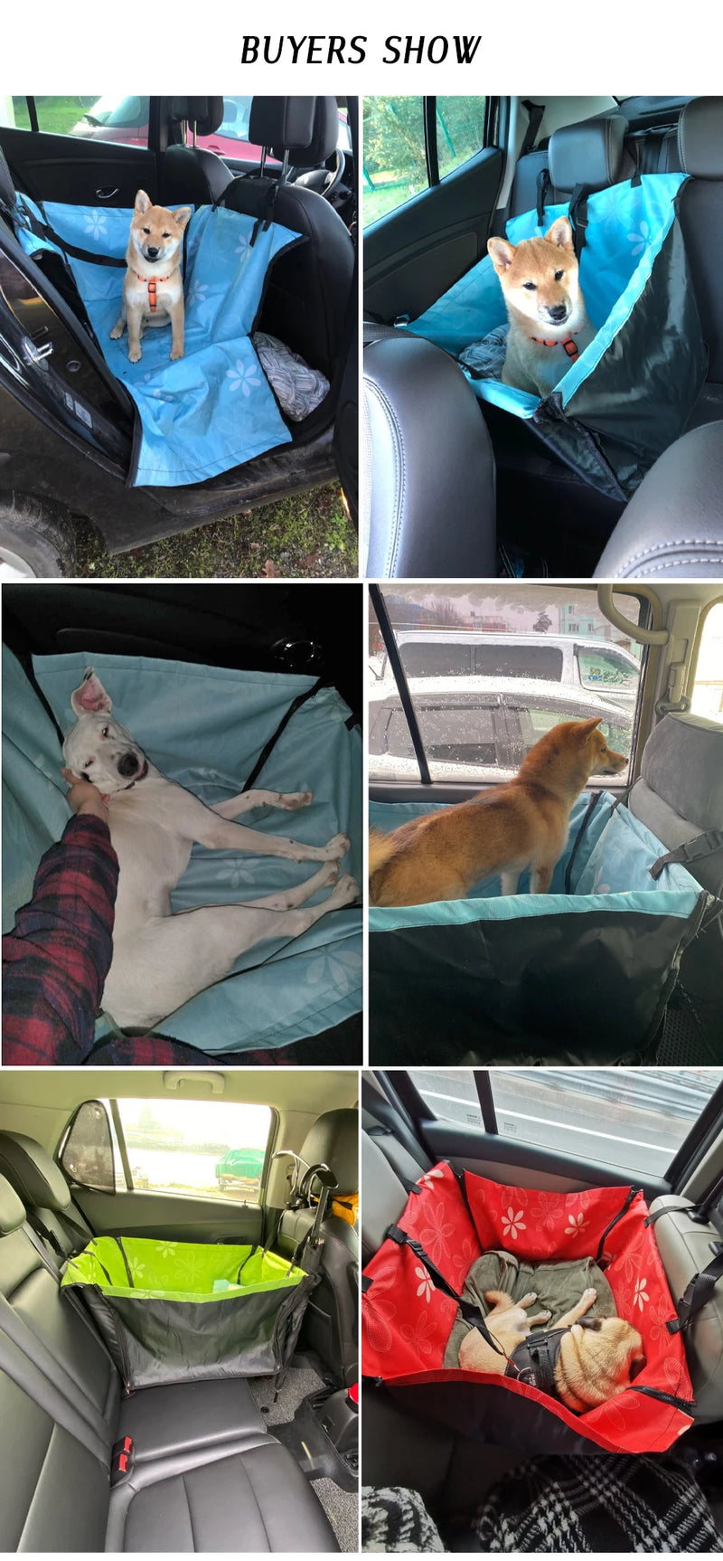 Cawayi Kennel Pet Car Seat Cover Hammock Protector