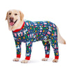 Cartoon Print Cotton Pajamas for Medium and Large Dogs