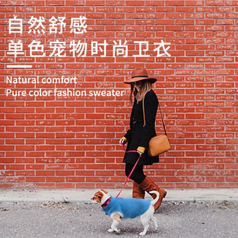 ملابس كلب شتوية من الفليس مع معطف للكلاب الصغيرة