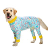 Cartoon Print Cotton Pajamas for Medium and Large Dogs