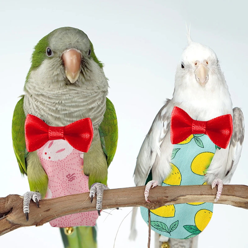 Parrot Diaper Flight Suit with Bowtie