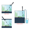 Aspirateur à Graviers et Changeur d'Eau pour Aquarium sur Piles